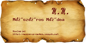 Mészáros Médea névjegykártya